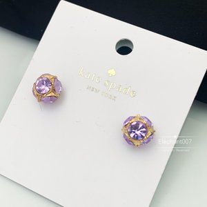 Kate Spade earrings purple crystal earrings